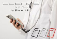 【訳アリ B級品 特別価格】iPhone14 Pro 用、側面TPE樹脂製＋背面化学強化ガラス製、湾曲デザインの耐衝撃ケース、ストラップホルダー付き