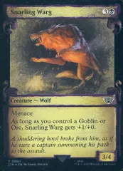 【中古】マジックザギャザリング 0560[C]：【LTR】【銀FOIL】【中つ国の巻物】Snarling Warg/うなる魔狼