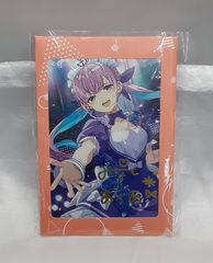 湊あくあ 直筆サイン入り BUNBUN描き下ろしポストカード 活動6