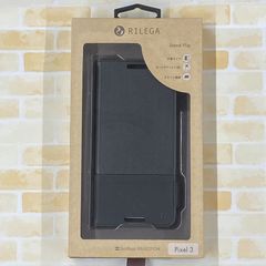 SoftBank SELECTION RILEGA Stand Flip for Pixel 3/ ブラック SB-SA71-SDFB/BK