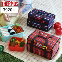 特価 お弁当箱 ファミリーフレッシュランチボックス サーモス 2段 保冷バッグ付 DJF-4003 レッド （ THERMOS 運動会 お重 ファミリー 行楽弁当 大容量 ピクニック ランチボックス 花見 重箱 御重 行楽 レジャー コンパクト ）