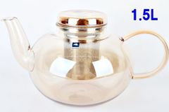 LEONARDO CALDO ティーポット 1.5L 50390 ゴールド 耐熱ガラス レオナルド R2507-163