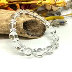 水晶 パワーストーン ブレスレット  8mm 4月 誕生石  (カット水晶)  メンズ・レディース 男性・女性  数珠 クリスタル 幸運  ●