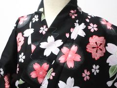 SEIKO MATSUDA 松田聖子 浴衣 花柄 リボン ハート 黒 ピンク - メルカリ