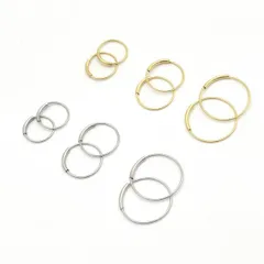 送料無料 K18パイプフープピアス（片耳売り/半ペア）-10mm- メイドインジャパン 日本製 ギフトボックス付属 プレゼント ギフト 贈り物 ゴールド 18金 K18 普段使い オフィス フォーマル 軽量 カーブ 曲線 細見 円形 メール便