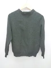 ◇ BEAUTY&YOUTH ビューティ&ユース ユナイテッド 無地 シンプル 長袖 ニット セーター ブラック レディース P  【1403110019846】