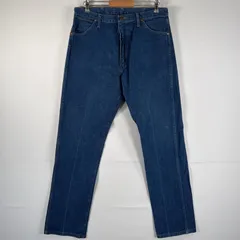 古着 90's/90年代 ラングラー Wrangler デニムパンツ ブルーデニム ジーンズ ジーパン テーパード 大きいサイズ w37 L34 インディゴブルー メンズ