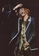 【中古】生写真(ジャニーズ) 関西ジャニーズJr./浜中文一/膝上・ジャケット黒・右手帽子・金色インナー/公式生写真