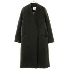 ユナイテッドトウキョウ ウール ノーカラーコート 1 オリーブ UNITED TOKYO レディース