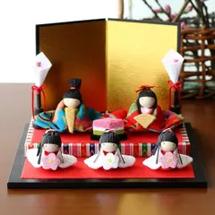 おひなさま お雛様 ひな人形 置物 ちりめん細工 オブジェ おしゃれ かわいい 桃の節句 雛飾り ひな祭り 小物 京都 日本製 ちりめん細工 花祭り雛飾り