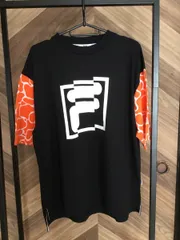 FILA heritage Tシャツ　ブラック　オレンジ