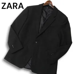 ZARA ザラ マン 通年 総裏 現行タグ★ THE PANAMA SUIT ストレッチ 1B テーラード ジャケット Sz.48 メンズ 黒