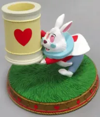 【中古】ペンスタンド・筆立て(その他) 白うさぎ ペンスタンド 「不思議の国のアリス」 70周年記念グッズ