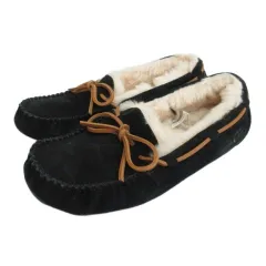 アグ オーストラリア UGG australia DAKOTA リボン モカシン 23cm ブラック 250822E 靴 ■FF