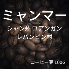 【ミャンマー シャン州 ユアンガン レパンピン村】コーヒー豆 100g ミディアムロースト