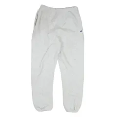 Champion チャンピオン 復刻 単色 青 タグ REVERSE WEAVE リバースウィーブ スウェット パンツ グレー系 L【中古】