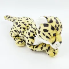 レトロ　モンスイユ　チーター？　ヒョウ？　寝そべり　くたくた　ぬいぐるみ　中古品 レトロ モンスイユ チーター？ ヒョウ？ 寝そべり くたくた