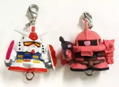 【中古】キーホルダー・マスコット(キャラクター) ガンダム(RX-78-2)＆シャア専用ザク MSジョイントマスコット 「機動戦士ガンダム」