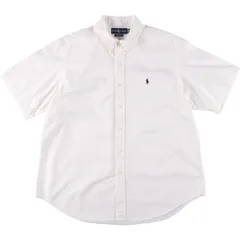 古着 ラルフローレン Ralph Lauren CLASSIC FIT 半袖 ボタンダウンシャツ メンズXL相当/eaa556645