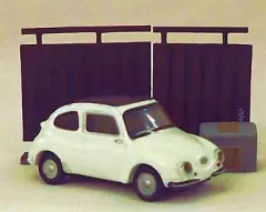 【中古】食玩 トレーディングフィギュア スバル360型/K-111型(ホワイト) 「タイムスリップグリコ第2弾」