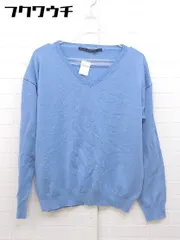◇ KBF+ アーバンリサーチ Vネック 長袖 ニット セーター サイズONE ブルー レディース 【中古】 【1103250010375】