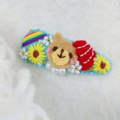 フレッシュフルーツ♡5センチパッチンピン♡リンゴパンダ