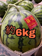 秋スイカ　6kg 1玉入り