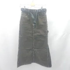 ◇ Θ◎ GLOBAL WORK グローバルワーク コットン100% ロング 台形 スカート サイズM ブラウン レディース E  【1412090065071】