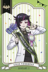 【中古】ポストカード リリア・ヴァンルージュ おめかしバースデーver. ランダムホログラムポストカード 「ディズニー ツイステッドワンダーランド おめかしバースデー フェア in アニメイト」 対象商品購入特典