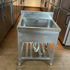 ソルイド1槽シンクゴミ籠付き 1070x650x800(+150)