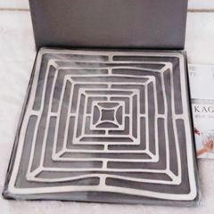 能作 かご 小物入れ KAGO スクエア L NOUSAKU 錫    新品未使用   Lサイズ