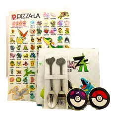 [TK] ポケモンレジェンズZA Amazon GEOオリジナルポケットモンスター スカーレットバイオレット特典圧縮タオル＆特典カトラリー＆ピザーラ特典 下敷きセット