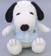 【中古】ぬいぐるみ スヌーピー(フリース/水色) ぬいぐるみ 「PEANUTS(SNOOPY)」