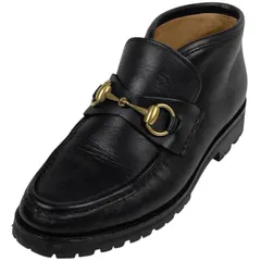 《超美品》GUCCI グッチ ブーツ ファー 本革 レザー ブラック 黒系 6 2025年最新】gucci ブーツの人気アイテム - メルカリ