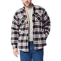 Wrangler メンズ ビッグ&トール 長袖 シェルパ裏地 フランネルシャツジャケット US サイズ: 3X-Large カラー: ブラック