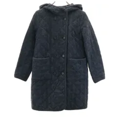 【美品】グリーンレーベルリラクシングダウンコート ロング リアルファー 36 極美品 グリーンレーベルリラクシング ダウンコート 36 黒 S