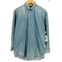 ラルフローレン RALPH LAUREN 90-00s BLAKE ポニー刺繍 ボタンダウンデニムシャツ メンズ import：M 