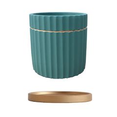 【カラー: グリーン-高さ:14cm】植木鉢 おしゃれ 植木鉢 陶器 プランター