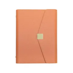 おしゃれ A5 6穴 システム手帳 リング バインダーノート ルーズリーフカバー エーアイテム A-ITEM (キャラメル)