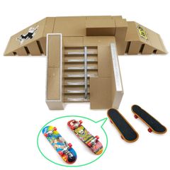 【特価商品】デッキ パーク 指スケボー スロープ 指スケ フィンガーボード CATT (ライトブラウン) VICHE
