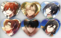 【中古】バッジ・ピンズ [単品] 集合 ハート缶バッジ6個セット 「Switchソフト BYAKKO ～四神部隊炎恋記～ ビックカメラ・アニメガ×ソフマップ限定セット」 同梱特典