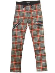 チェックZIPパンツ「G130021」