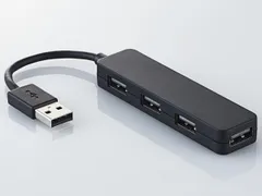 【新品・2営業日で発送】ELECOM エレコム エレコム U2HSN4NBBK USBハブースキーボード(U2H-SN4NBBK)