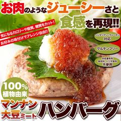 100％植物由来の新感覚マンナン大豆ミートハンバーグ3袋SM00010740