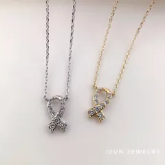 リボンネックレス シンプル かわいい おしゃれ