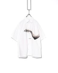 yoshiokubo　ヨシオクボ　S/S SHIRTS "CHECK" / YKS22208グラフィックプリントビッグシルエットシャツ