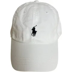 ほぼ新品 POLO Ralph Lauren（ポロ） 正規品 ホワイト ボールキャップ