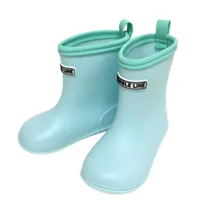 新品未使用 キッズレインブーツ 長靴 女の子 男の子 ながぐつ ベビー 無地 ワンポイント B87662 GR