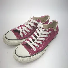 ◇ Θ CONVERSE コンバース ローカット スニーカー シューズ サイズ24.0 ボルドー系 レディース E  【1501160020796】