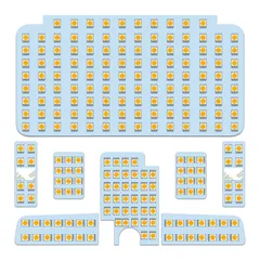 2023年最新】ハイエース 200系 LEDルームランプ 8点セット/SMD160灯